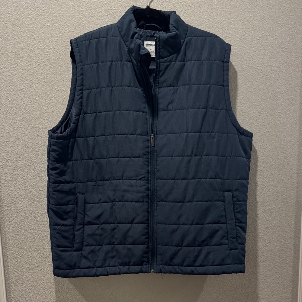 💙 Sonoma Navy Quilted Vest – SZ XL 💙 - Picture 1 of 3